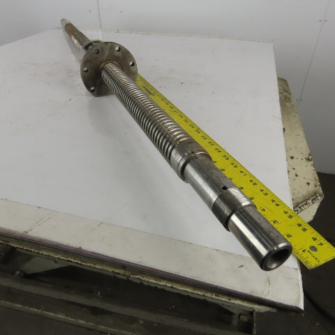 50mm Diam x 20mm Double Pitch Ball Screw & Nut Assembly 1550mm OAL 760mm Travel