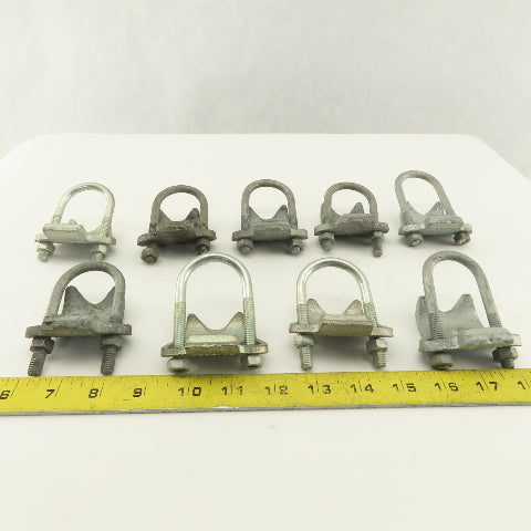 OZ/Gedney Korns 1" Right Angle Galvanized Steel Conduit Clamp Lot of 9