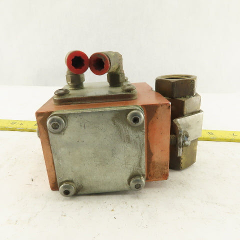 Gemini A90BD-R 1/2" Pneumatic Actuator Controlled Brass Ball Valve