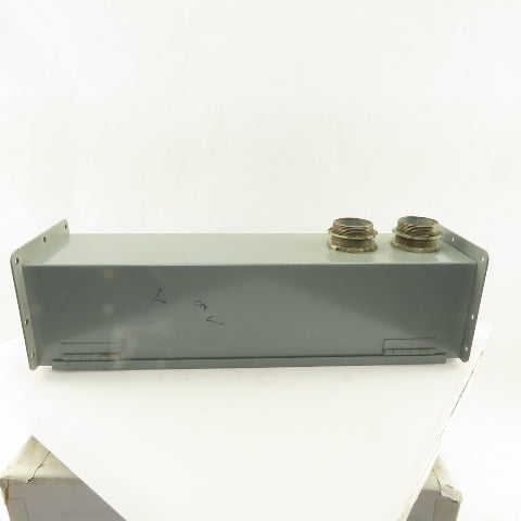 6" x 6" Flange Wire Way Gutter Lay In 24" Section W/ 2" Liquatite Connections