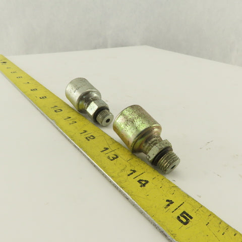 Gates G251200405 1/2-20 O-Ring Boss x 1/4" Hose Barb Mega Crimp Lot Of 2