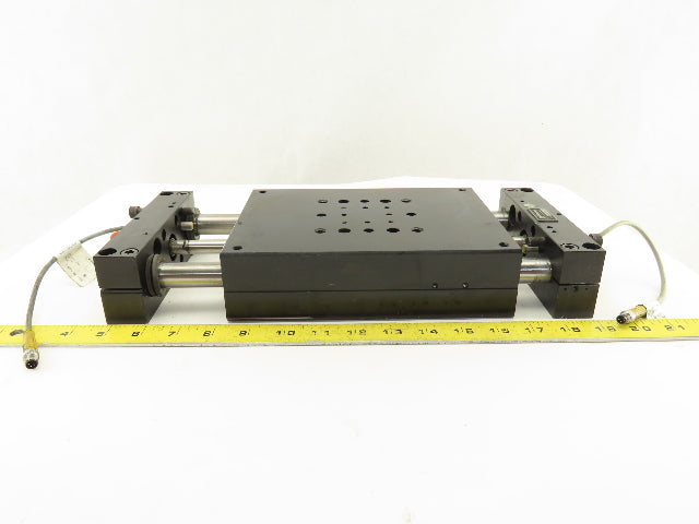 Robohand DBL-20-LC3 3" Stroke Double Rod Linear Pneumatic Slide Thrust Plate