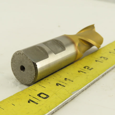 Fast Cut 107236 7/8" Single End 2 Flute End Mill TiN Coated Acculead 4.761