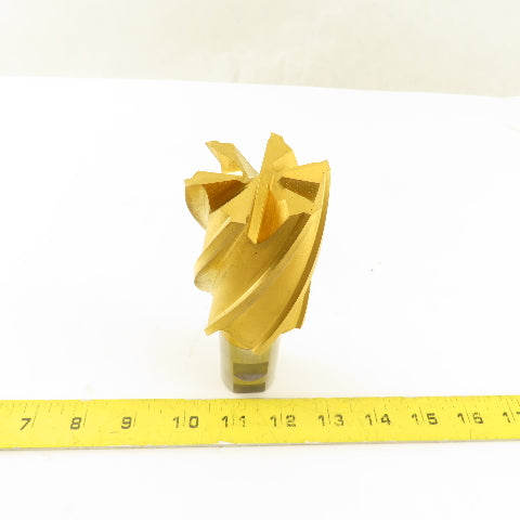 Fast Cut 80294-88-F 2" Cut x 1-1/4" Shank 6 Flute End Mill Cutter TiN Coated