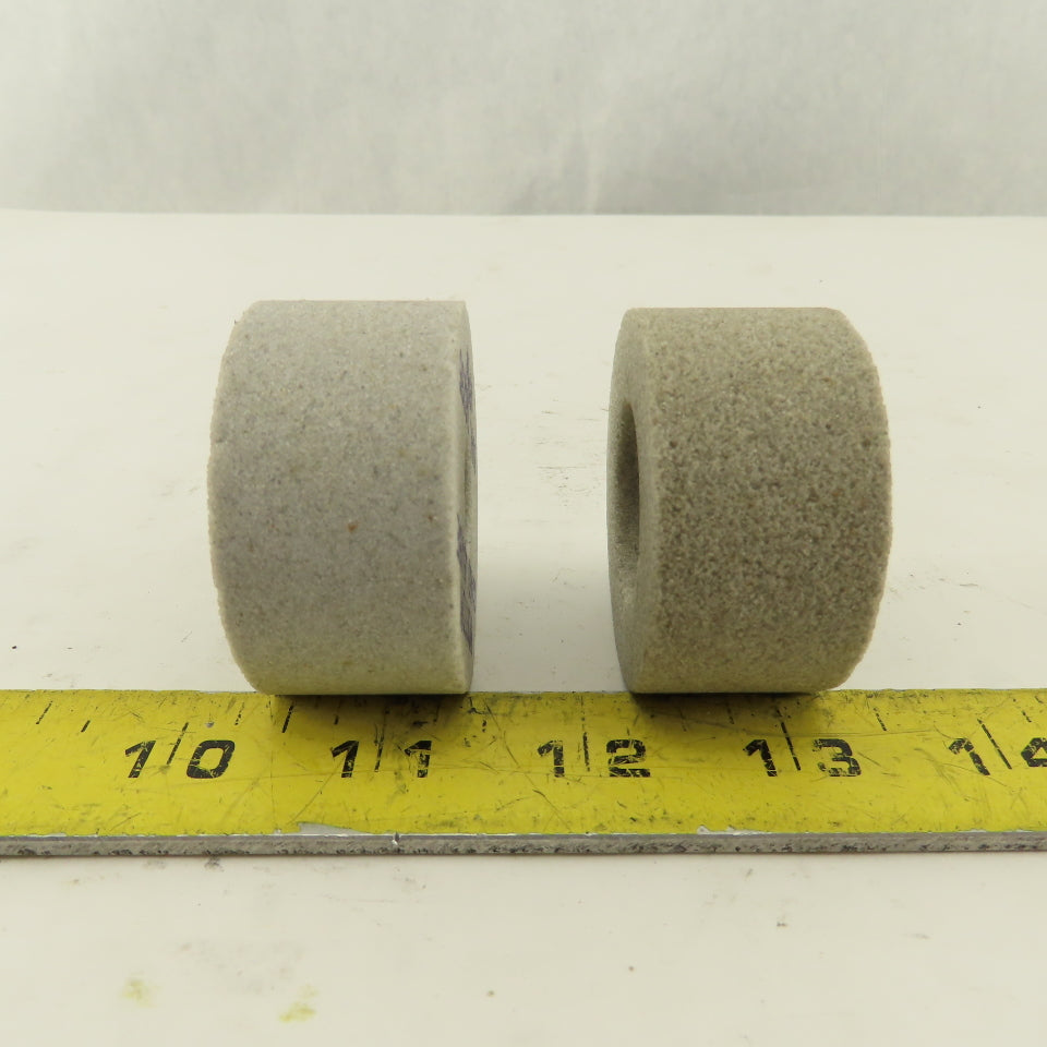 Norton 32A60 J5VBE 2" x 1" x 5/8" Alundum Grinding Wheels Lot Of 2