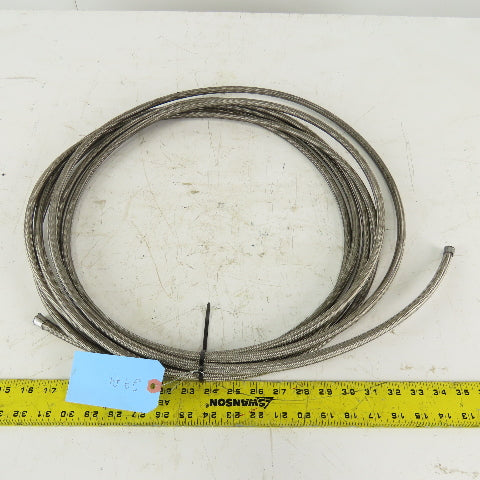 5/16 ID x 7/16" OD Stainless Steel Braded PTFE Teflon Liner Fuel Hose 29'