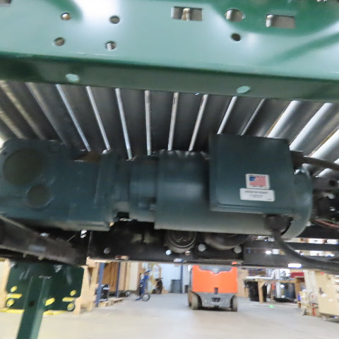 Rapistan Dematic Live Roller Accumulation Conveyor 25"x144" 60 FPM W/Legs 3Ph