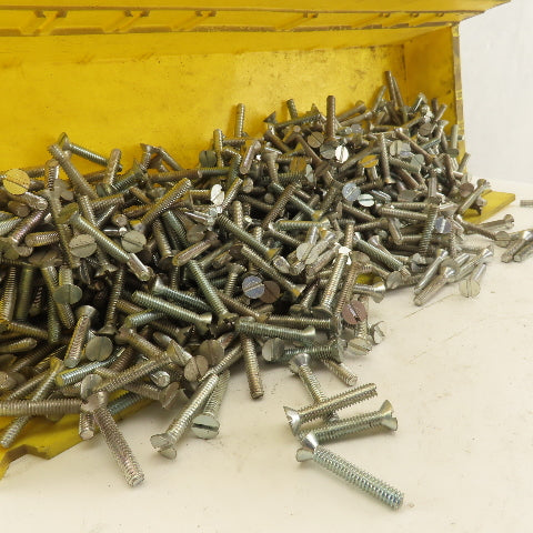 1/4-20 Flat Head Slotted Machine Screw 1-1/2" OAL Bulk 15 Lbs.