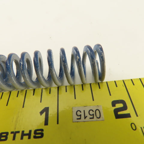 5/8 x 1-3/4" Long 3/8" Hole White Blue Stripe Med Load Die Spring Lot Of 8