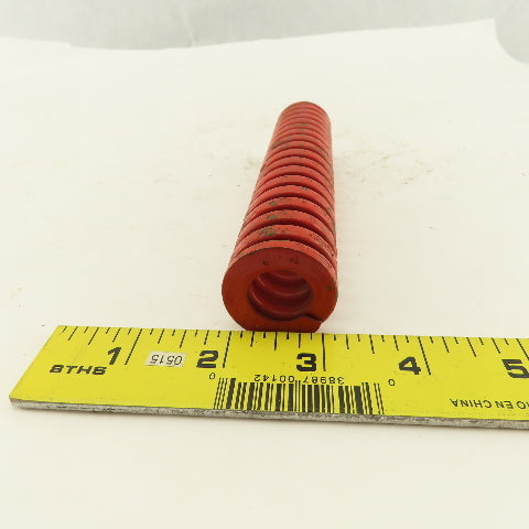 1-1/4" x 6" Long 11/16" Hole Medium Heavy Load RED Die Spring Lot Of 6