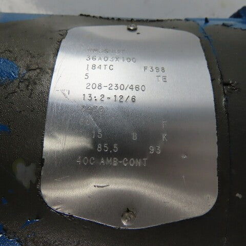 Kerr 5180 5Hp Vertical Process Pump Size 2-1/2x1-1/2 5X4.94 208-230/460V 3Hp
