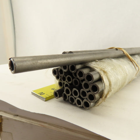 Plymouth Tube Co. 0.3130 OD x 0.1970 ID Carbon Steel Seamless Tube 22" Lot Of 30