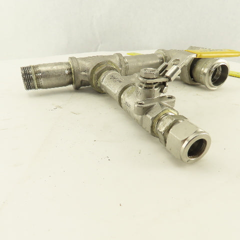 1/2" 1" Stainless Steel Misc. Fittings Valve Tees Elbow Assembly