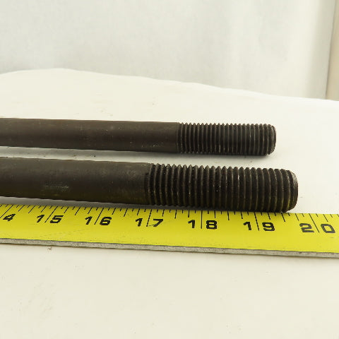 7/8-9 Threaded T-Slot Bolt 1-3/4" Head Width 19-1/2" Long Underhead Lot Of 2