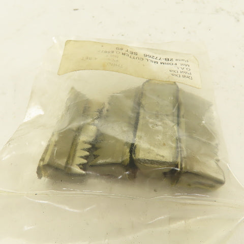 Wetmore 2B-77266 Set #9 Hobbing Form Mill Cutters Lot Of 4