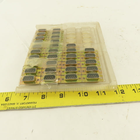 Tyco 0747904-4 9 Position Male Solder Cup D-Sub Mini Connector Lot Of 30