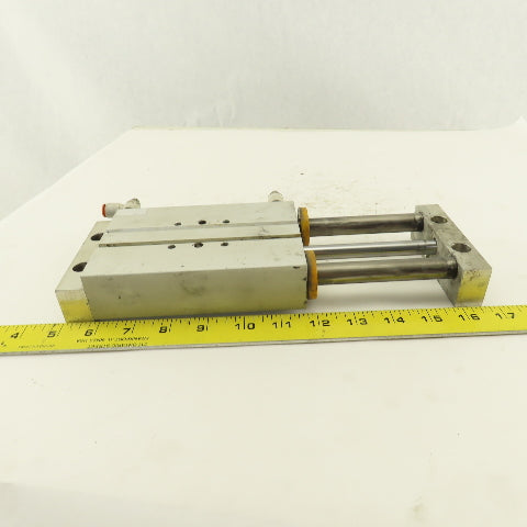 SMC 1" Bore 4" Travel Double Ended Stroke Air Slide Unit