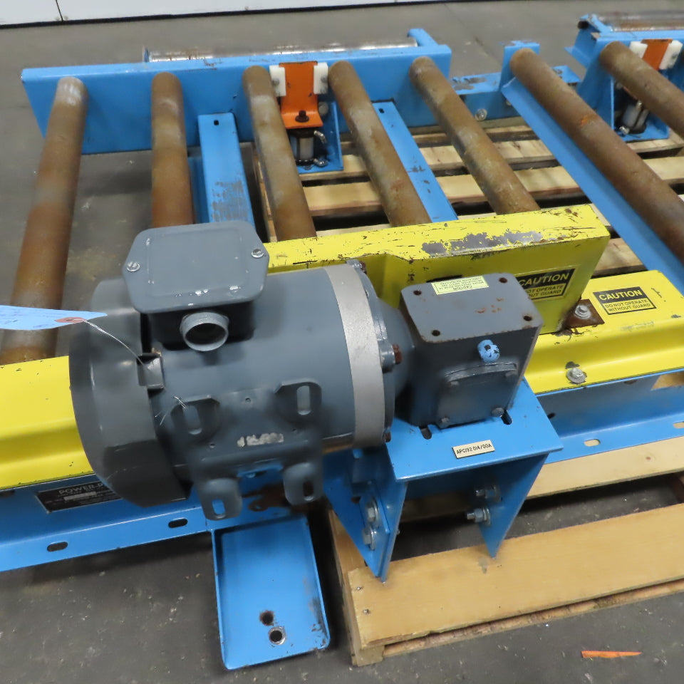 Power Pack Co. CDLR 306 Power Roller Case Pallet Conveyor 32"BF x 78"L 30FPM