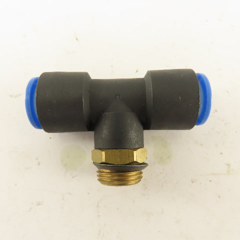 SMC 3/8NPT x 12mm x 12mm Tube Push To Connect Branch Tee Lot Of 3