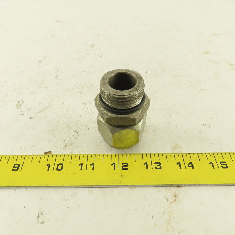 1-3/16-12 ORB x 1-3/16-12 (-14) JIC Male Straight Connector 3/4" Tube