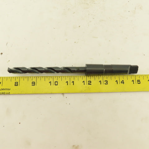 Precision Twist Drill 25/64" Dia. 2 Flute Twist Drill 2MT Taper HSS 7-5/8" OAL