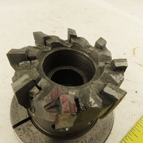 3" OD 8 Tooth Carbide Indexing Insert Shell Mill Cutter 1" Arbor