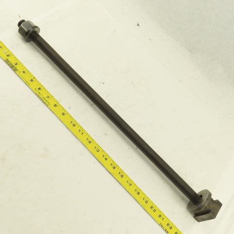 7/8-9 Double Ended Thread Hold Down Clamp Stud 1-5/8" T-Slot 24" OAL