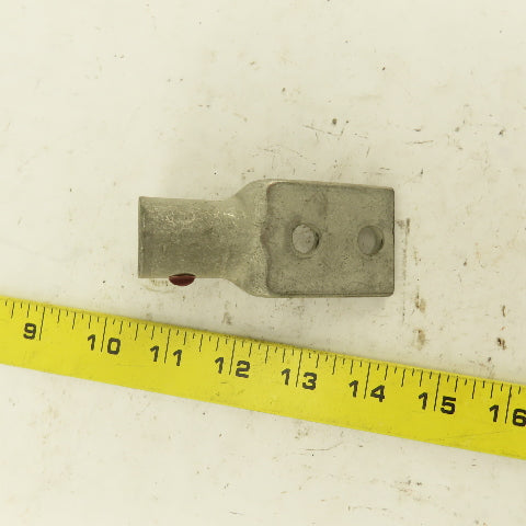 T & B 500 MCM 2 Hole Cable strap Lug Compression Red Dot Lot Of 4