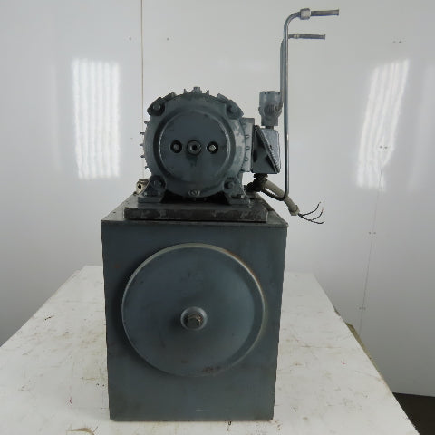 Vickers 14gal Hydraulic Power Unit W/Reliance 3/4hp Electric Motor 230/460V 3Ph