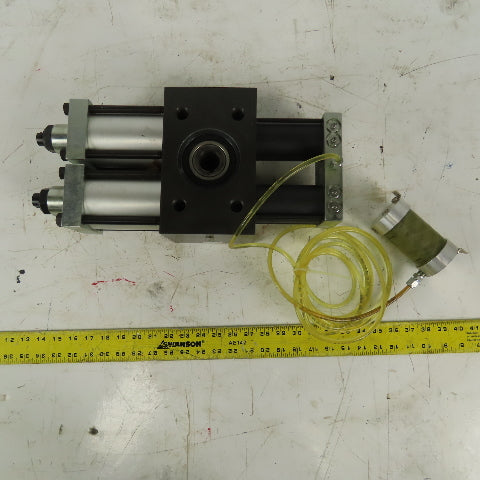 phd R13R 8 090-A-D-E-H-V Multi Position Air Oil Rotary Actuator 1-1/8" Thru Bore