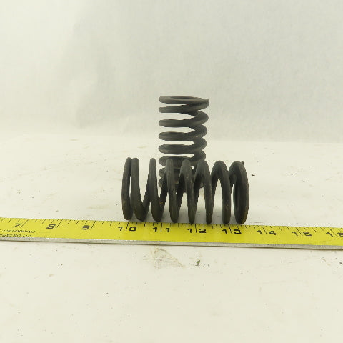 1" Hole Diameter 1-15/16" OD 3-5/8" Black Long Flat Wire Die Spring Lot Of 2