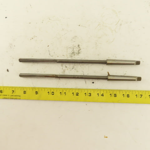 5/16" HSS Straight Flute Chucking Reamer 1MT Taper Shank 3" LOC Lot of 2
