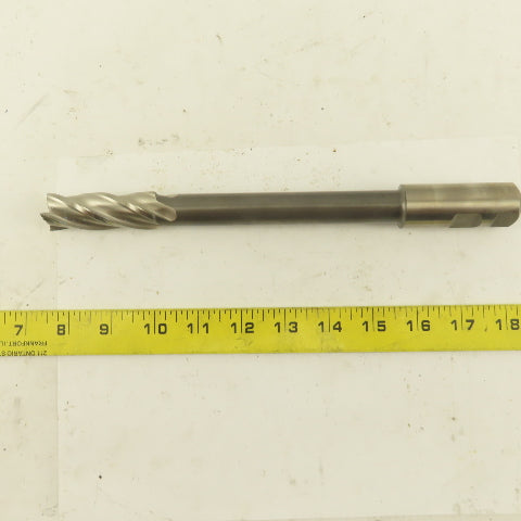 Niagara 7/8" Dia. 4 Flute Spiral End Mill 10-1/2" OAL 4.761 Lead
