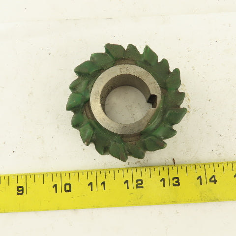 Moon 3" Dia. 18 Tooth Cross Cut Roughing Shell End Mill 1" Arbor
