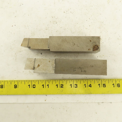 1 x 1 x 5-1/4" Square Lathe Tool Cutting HSS Bits Lot of 2