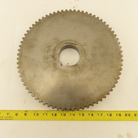 A826-1653 6-8P 12-1/4" OD x 1" Wide 72 Tooth Spur Gear 2-1/2" Keyed Bore