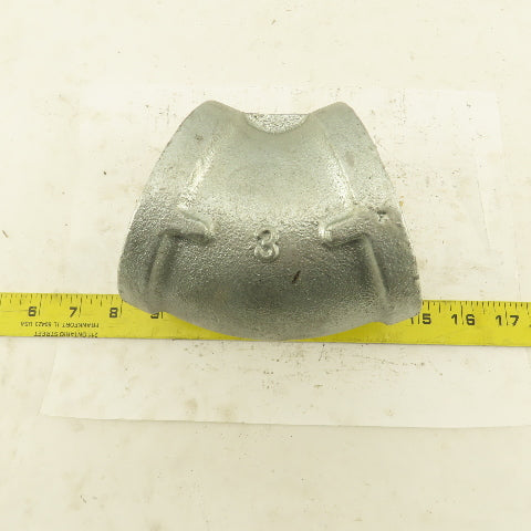 3" NPT Galvanized 45° Elbow Pipe Fitting Plumbing