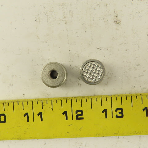 1/4-28 Threaded Hardened Steel Serrated Teeth Gripper Pad 5/8" Dia. Lot Of 2
