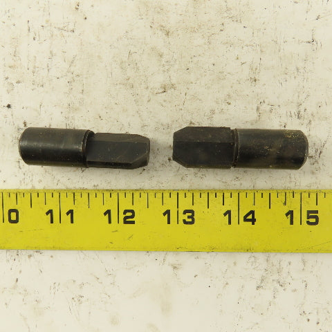 11/16" Relieved Locating Pin 5/8" Slip Fit 2" OAL Lot Of 2