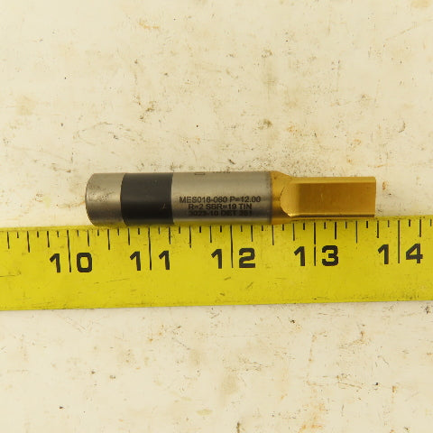 Moeller MES016-080 TiN Coated Ejector Punch P=12.00 Square R=2 Ball Lock