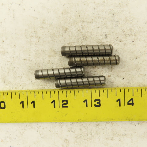5/16" x 1-1/2" Alloy Steel Spiral Groove Pull Dowel Pin 10-32 Lot Of 4