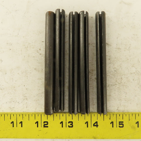 3/8" x 4" Split Spring Tension Pin Black Oxide Lot Of 5