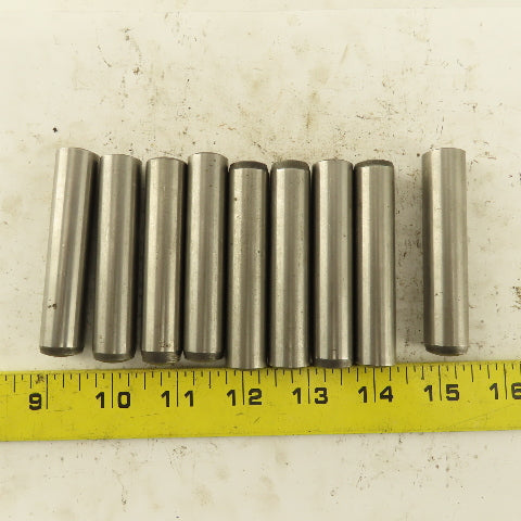 16mm x 80mm Steel Alloy Dowel Pin Lot Of 9
