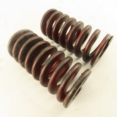 Red Die Spring 15/16" ID x 2" OD 0.250" Wire 4" OAL Lot Of 2