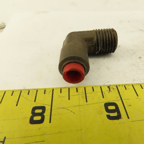 1/4" NPT x 1/4" Nylon Push To Connect Brass Elbow 90° Connector Lot Of 5