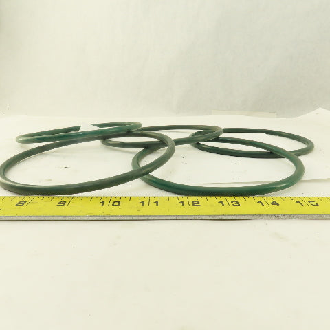 7mm Thick Conveyor O-Ring Belt Band 14" Long 6-1/4' OD x 5-5/8" ID Lot Of 5