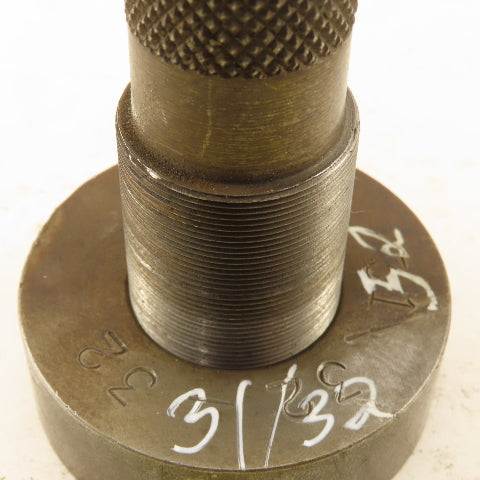 31/32"- 32 Thread Plug Gauge W/Ring