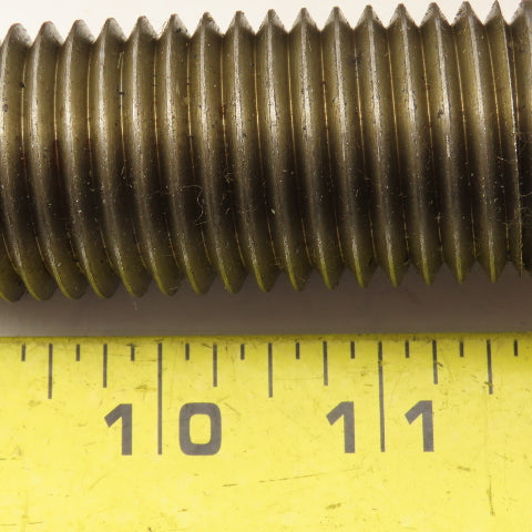 1-1/4"-7 x 4-1/2" Hex Head Bolt Custom Made Mild Steel Lot Of 3