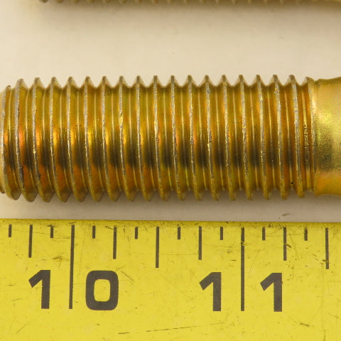 3/4"-10 x 4" Grade 8 Hex Bolt Yellow Zinc Lot Of 4