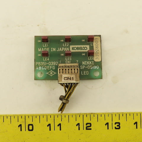 Kobelco PB351-0392 LED Indicator Circuit Board